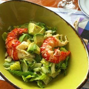 Gluten-free lobster salad from Belle Haven Club